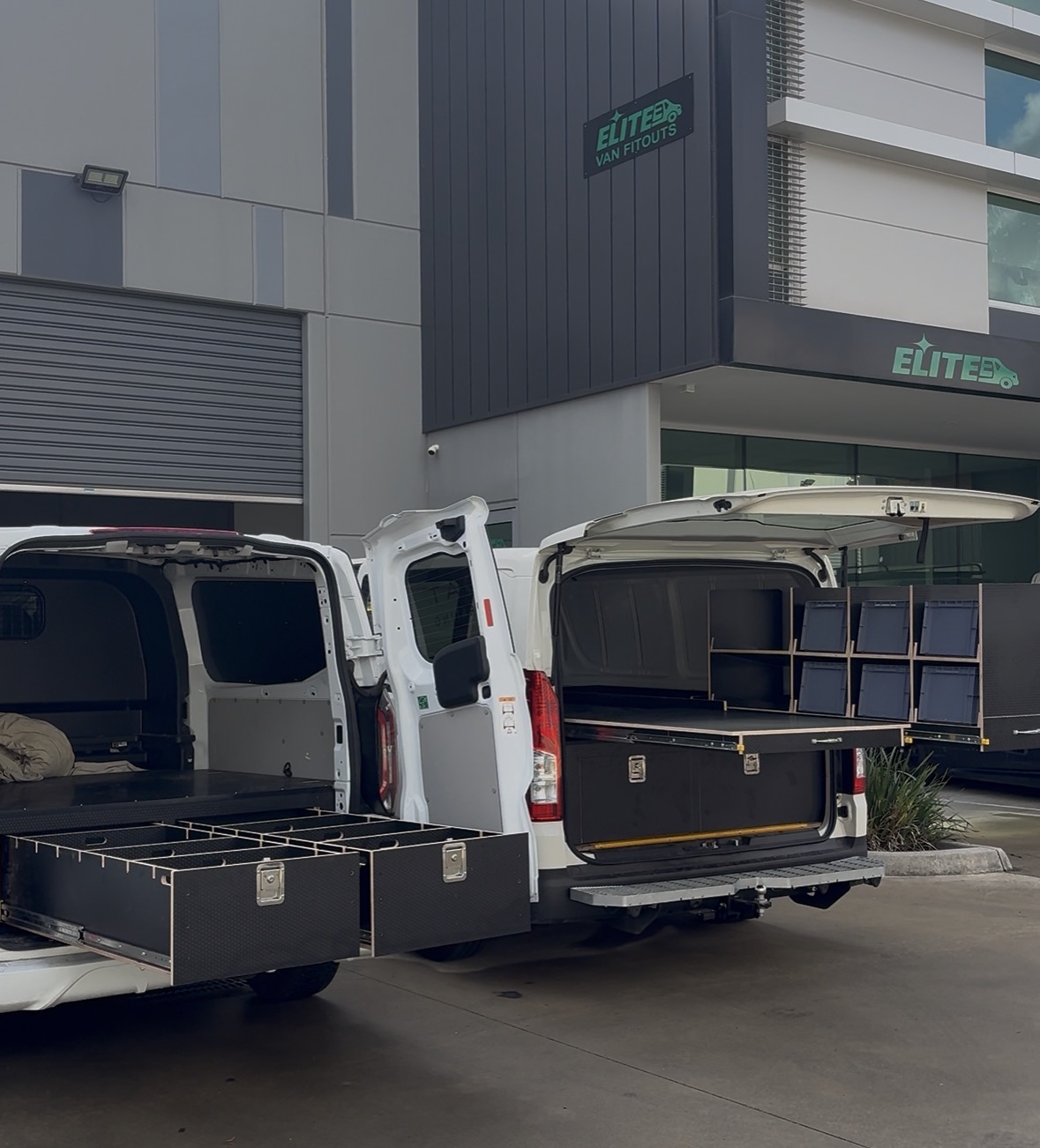 Melbourne work van storage setup